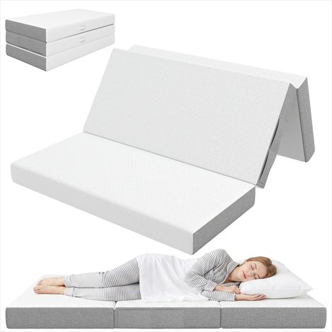 Matelas de lit pliant 15 cm 140 x 190 cm mousse à mémoire de (1/5)