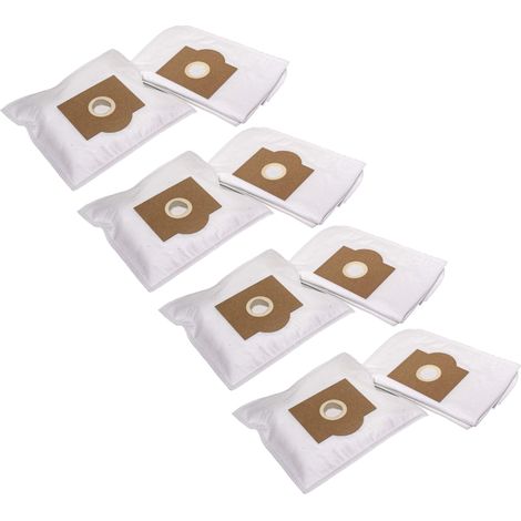 vhbw 40x Staubbeutel kompatibel mit Rowenta Bully RB 800 - 839, RB 720, RB 700, RB 70, RB 60.1, RB 602 Staubsauger - 30cm x 22cm Weiß