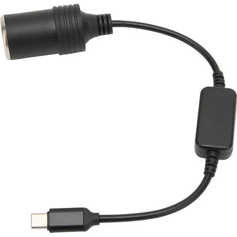 Adaptateur USB-C 5V vers Allume-Cigare 12V pour Accessoires Auto - Longueur 30cm