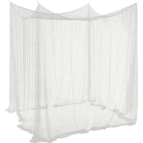 Moustiquaire carrée universelle, adaptée à la plupart des types de lits, protection efficace contre les moustiques, couleur blanche (1/4)