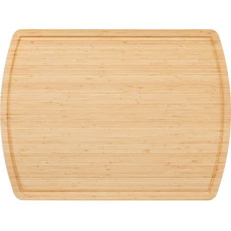 Plaque de cuisson en bambou, couvercle de gazinière et planche à découper avec rainures à jus, pour cuisinière électrique ou gaz, aussi pour évier ou camping-car, bois naturel. (1/5)