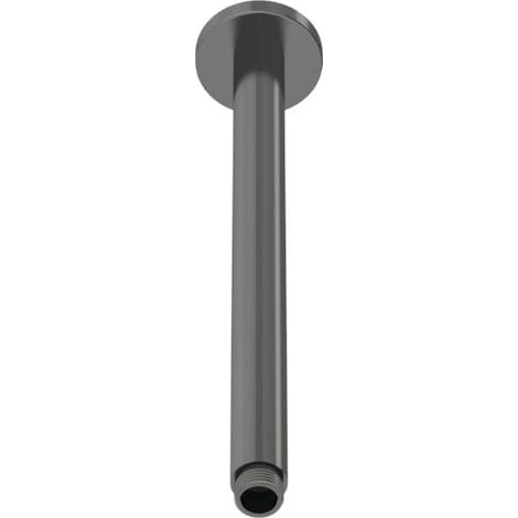 Nuie Round Ceiling Mounted Shower Arm 310mm Length - Brushed Pewter (1/4)