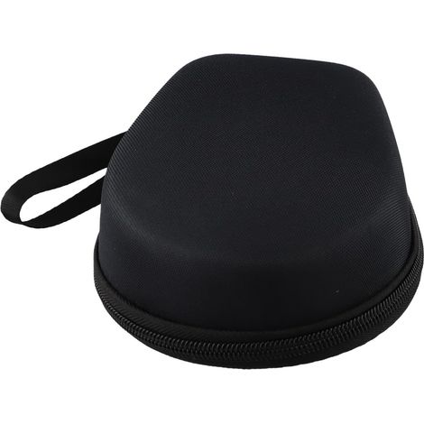 Étui rigide compact en EVA pour casques à conduction osseuse - Housse de protection légère avec fermeture éclair - Sac de voyage 12 x 7 x 2 cm pour activités de plein air - Noir (1/5)
