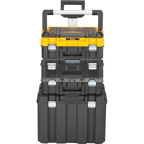 Dewalt DWST83411-1 TStak 2.0 Tower Rolling Mobile Tool Storage Boxes IP54 Cases