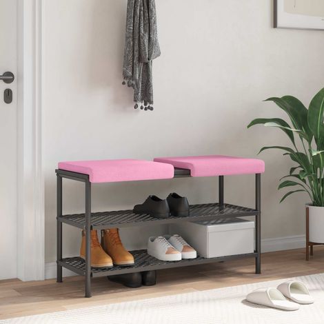 vidaXL Cojín de banco 2 uds. Tela Rosa Profundidad 35 cm (1/5)