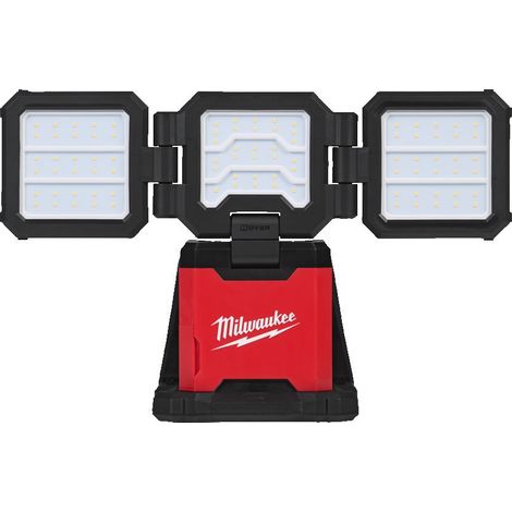 Faro Led da Cantiere M18™ Con 3 Teste Multidirezionali Batteria/Corrente 4500Lm Milwaukee M18 MDTL-0