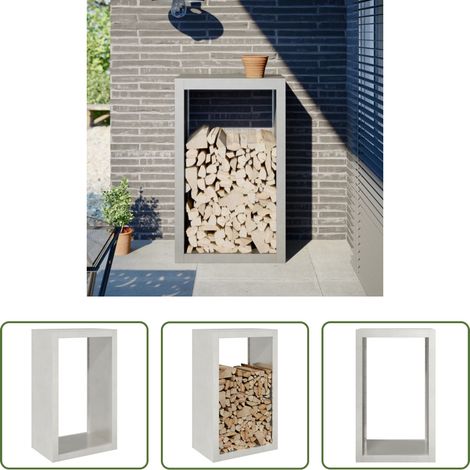 Brennholzhalter - Brennholzregal 60x40x100 cm Edelstahl (1/5)
