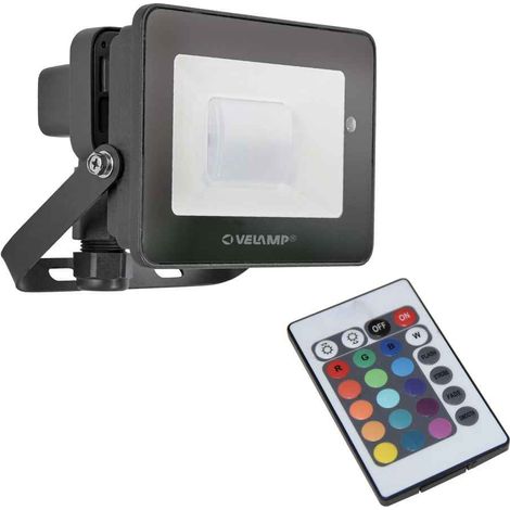 Projecteur LED SMD - VELAMP - PADLIGHT-RGB - 20W - RGB (15 couleurs) - Télécommande, IP6