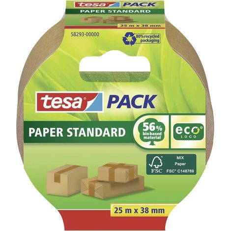 Tesa STANDARD ecoLogo® 58293 cinta adhesiva marrón 38 mm