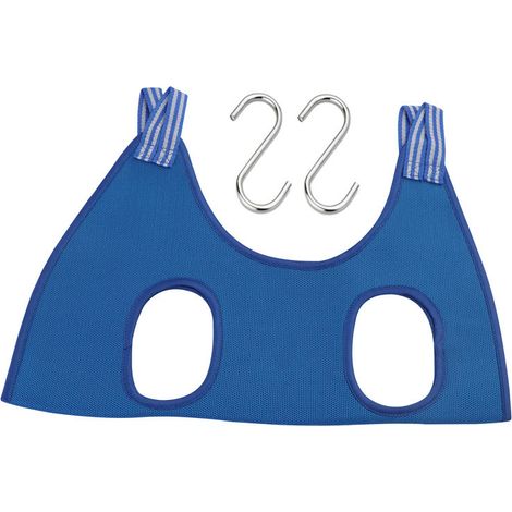 Chien chat toilettage hamac accessoires de salle de bain chien chat sac de retenue hamac pour animaux de compagnie coupe-ongles peigne crochet M bleu (1/2)
