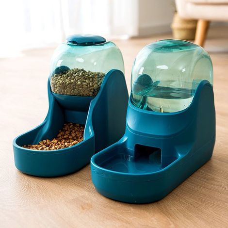 Automatic Pet Food Dispenser for Cats and Dogs, Automatic Water Dispenser for Cats and Dogs, Automatic Pet Feeder, Pet Bowl, Feeder