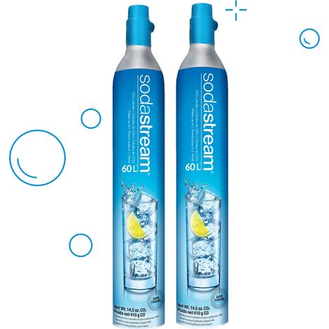 Set mit 2 60l co2-gas-nachfüllflaschen für vergaser - Sodastream - 2 X CYLINDRE GAZ