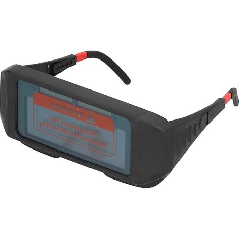 pcs Lunettes De Soudage à Obscurcissement Automatique, Lunettes De Soudeur De Sécurité, Lunettes De Protection Extensibles, Protection des Yeux YZ07 Pour Applications Industrielles, Polissage, Meulage (1/5)