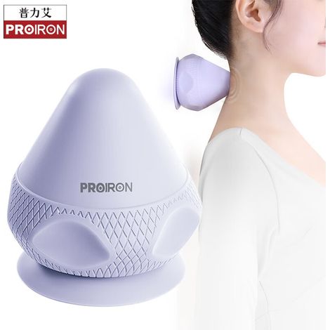 Balle de massage vibrante mains libres, balle chauffante pour points de pression, massage des tissus profonds pour les muscles du dos, soulagement des douleurs, massage de récupération-AquaForge