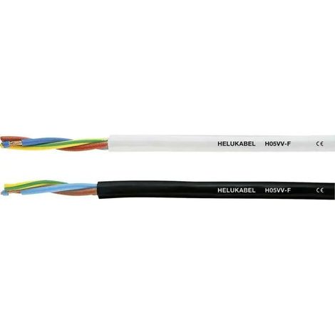 Helukabel H05VV-F cable eléctrico negro 100 m