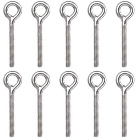 QORVA-M8 Inox - 10 PCS Boulon d'Ancrage Annulaire Inoxydable - Vis d'Expansion 304 en Acier Inoxydable