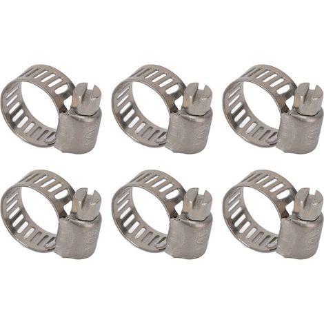50 Colliers de Serrage Inox 304 pour Tuyauterie Auto et Marine, Diamètre 13-19mm - Lot de 50 (1/5)