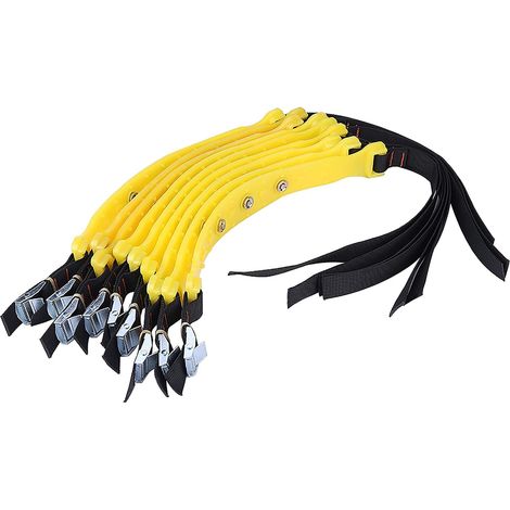 Ceinture antidérapante pour pneus, 10 pièces 185-225 mm, chaussette voiture neige, Chaînes de sécurité pour pneus de voiture, TPU acier, Chaînes universelles d'urgence pour pneus de neige (1/5)