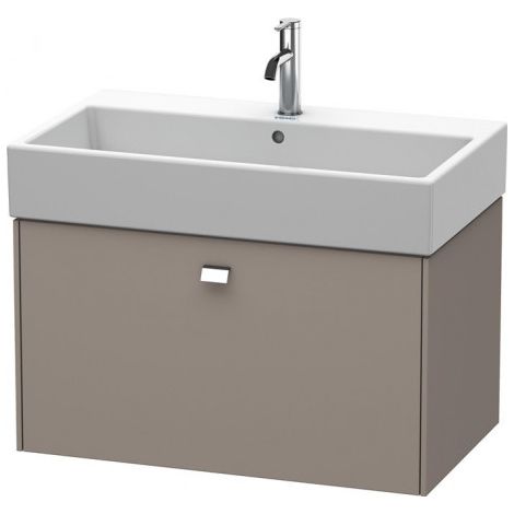 Duravit Brioso Meuble sous-lavabo suspendu 78,4 x 45,9 cm, 1 tiroir, pour lavabo Vero Air 235080, Couleur (avant/corps): Décor basalte mat, poignée chromée - BR405501043