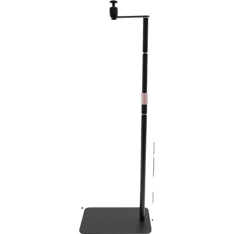 Soporte para proyector, altura ajustable, base giratoria de 360°, color negro. (1/2)