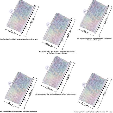 Pare-soleil automatique rétractable pour voiture, protection pare-brise anti-UV, voile occultant solaire, store pare-soleil, blocage soleil et chaleur (1/5)