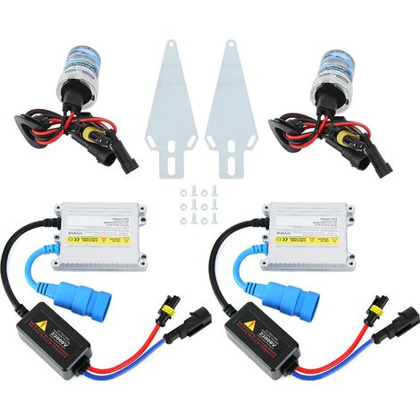 Lot 9005 6000K 12V 55W ampoule Xénon ultra fine ballast argentée pour phare de voiture (1/5)