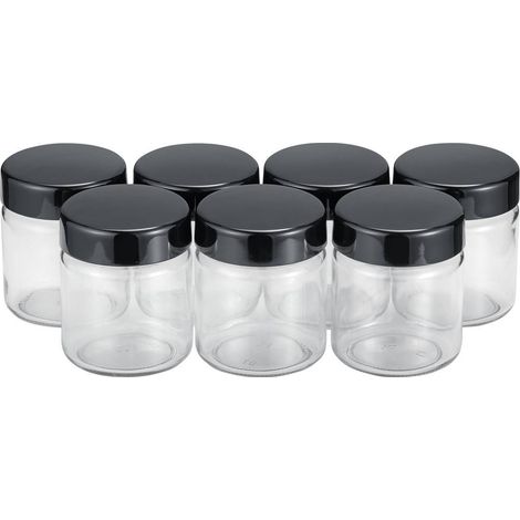 SEVERIN Set di 7 barattoli, in vetro, da 150 ml, con coperchio, ZB 3514