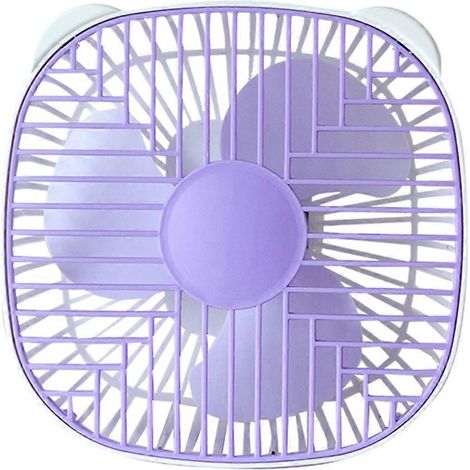 HONORNIC - Ventilateur de plafond USB, ventilateur de bureau pour l'intérieur et l'extérieur, pour le camping, les tentes et les gazebos (violet)