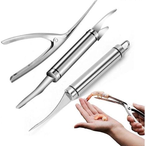 Couteau multifonction pour crevettes et poissons, éplucheur en acier inoxydable 304, couteau à crevettes et à poisson pour par (1/3)