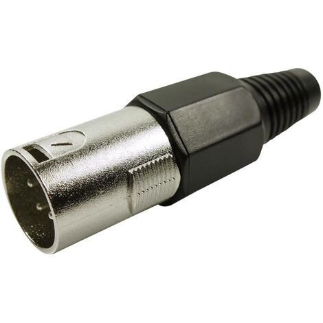 XLR mâle, droit Cliff FC6155 Nombre de pôles: 4 argent 1 pc(s) (1/4)
