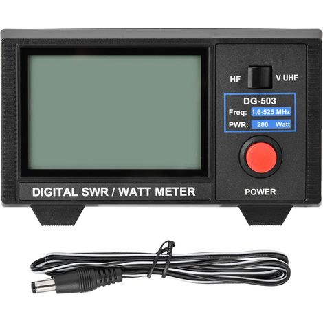DG-503 Digitaler SWr-Zähler mit 3,5"-LCD-Display für 1,6-60 MHz/125-525 MHz Funkgeräte (1/5)