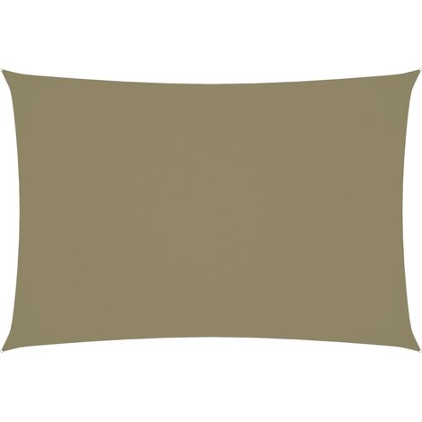 Toldo vela parasol rectangular tela Oxford 3 x 5 m beige 020009679 (1/5)