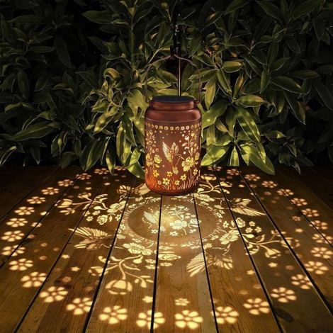 Lampe Solaire Colibri - Suspension Extérieure Étanche IP65 - Décoration Jardin Terrasse Cour - 1 Pièce (1/5)