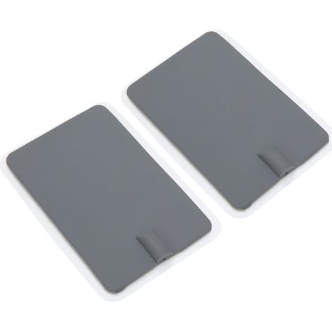 2pcs Coussinets en Silicone Doux Électrodes de Rééducation pour Appareil de Physiothérapie Gris 7x11cm (1/5)
