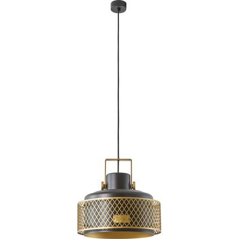 Lámpara colgante TOSCA grande E27 60 W Negro (1/5)