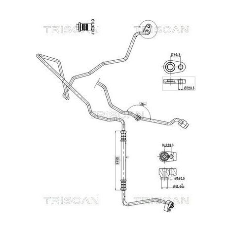 Conduite à haute/basse pression, climatisation TRISCAN 9010 16033 FORD 1778963