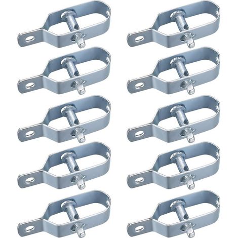 10 Pièces Tendeur Grillage, Tendeur de Clôture, Tendeurs à Fil Barbelé, Kit de Connecteurs Tendeur de Corde pour Fil de Tension (1/5)