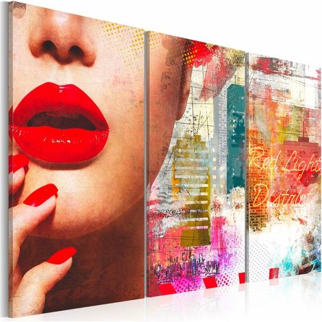 Tableau quartier rouge - 60 x 40 cm (1/3)