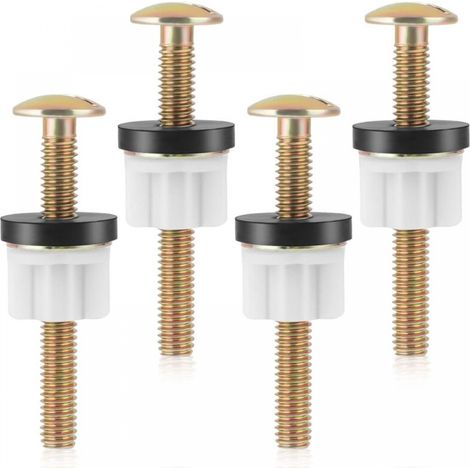 Pack Toilet Seat Screws - Toilet Seat Replacement Parts - Universal Screws - Toilet Seat Fixing Kit - Replacement Nuts and Screws (1/5)