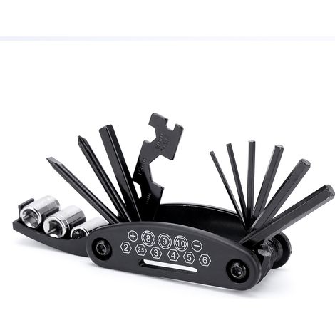 16 en 1 pour outils multi-usage vtt/clé hexagonale à l'intérieur et à l'extérieur de l'équipement d'équitation combiné (1/2)