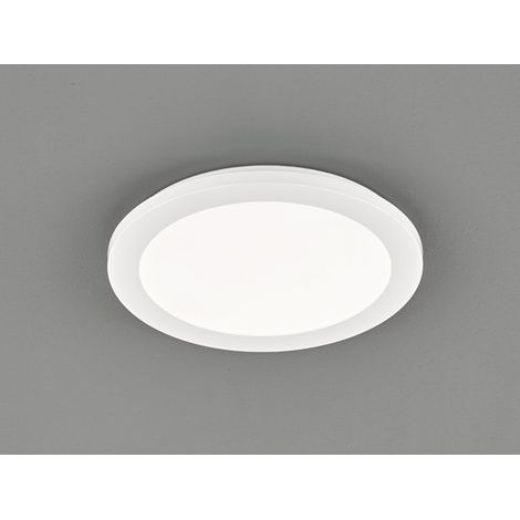 Kleine LED Deckenleuchte CAMILLUS flache Badezimmerlampe dimmbar Ø26cm Weiß IP44 (1/5)