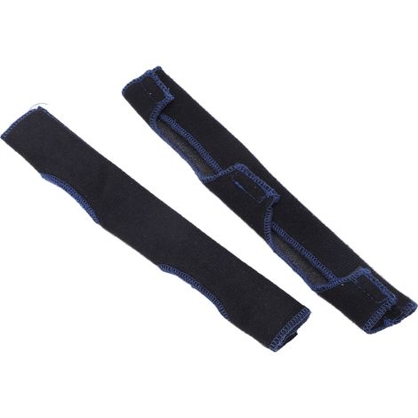 Lot de 2 bandeaux anti-transpiration pour casque de chantier, en coton doux, élastique et fin, lavable et agréable au toucher.