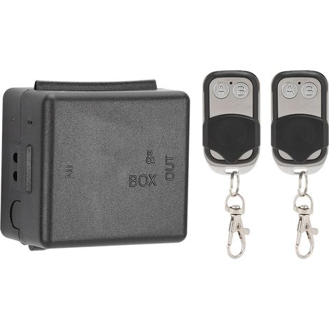 Télécommande monocanal 12 V, émetteur-récepteur, 2 boutons, code d'apprentissage (1/5)
