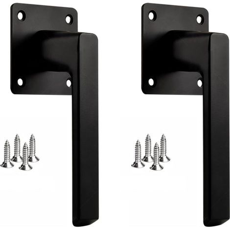 Set mit 2 Schiebetürgriffen, 15 cm, für Fenster, Schubladen, Scheunentore, Rolltüren, Schiebetüren, Garagentore, Einzeltüren (1/5)