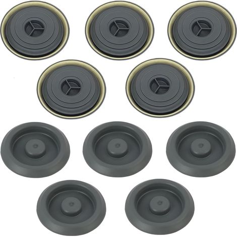 10 Pcs Waterproof PE Plastic Under-Frame Caps for Floor, Trunk or Chassis Holes Durable Car Care Accessory Grey