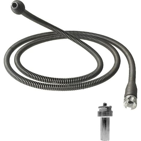 2 Meter lange Abflussreinigungsfeder – für elektrische Bohrmaschinen, Rohrreinigung, Sanitärwerkzeug (1/4)