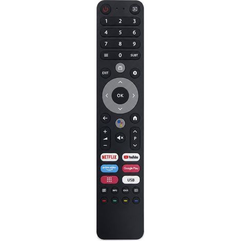 Telecomando TV Bluetooth con Comando Vocale, Compatibile con Viomi CHIQ DEXP TVD2290B (1/5)