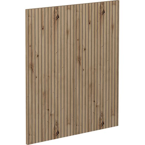 Frontale cucina R-Line, Rovere artigianale, 59.2 x 71.3 cm frontale del mobile per mobile base, Vicco (1/5)