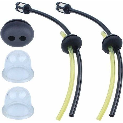 Tuyau Durite d'Essence Kit pour Honda GX31 GX35 GX25 GX22 Debroussailleuse, Tuyaux Essence Universels + Filtre à Carburant + Joints + Poire d’Amorçage Moteur Accessoires-- (1/5)