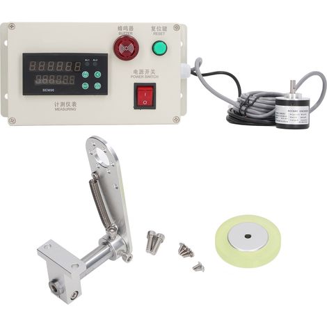 Compteur numérique avec support à ressort, câble à rouleau à 6 chiffres, longueur de roue, AC100-240V